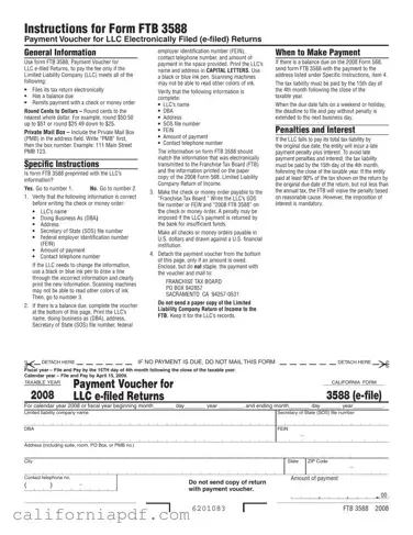 Fill a Valid California 3588 Form