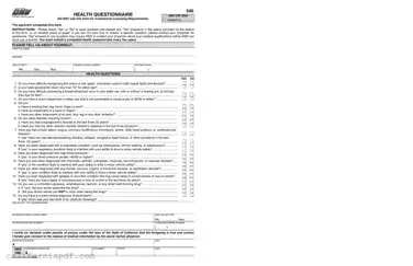Fill a Valid California Dmv Dl 546 Form