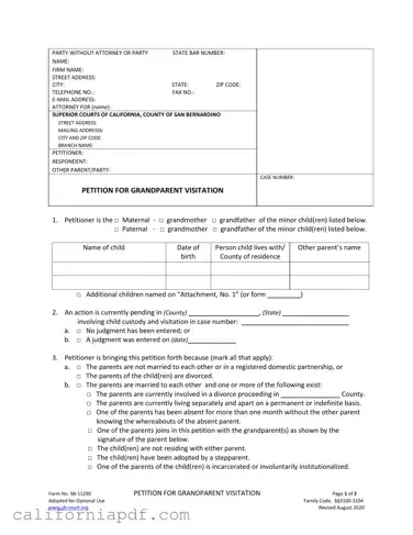 Fill a Valid California Sb 11290 Form